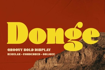 Donge Font: Bold Typography for Creative Design Projects