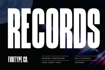 Records Font - Free Sans Serif Typeface for Modern Design