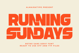Running Sundays Font: Bold and Playful Display Typography