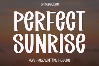 Perfect Sunrise Font for Elegant and Creative Designs