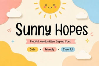 Sunny Hopes Script Font Free Download | Elegant Handwritten Typeface