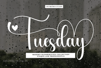 Tuesday Font: Creative Typography for Modern Design Projects
