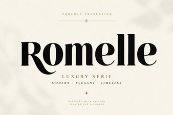 Romelle Font: Elegant Typeface for Creative Design Projects